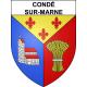 Condé-sur-Marne 51 ville sticker blason écusson autocollant adhésif