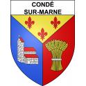 Condé-sur-Marne 51 ville sticker blason écusson autocollant adhésif