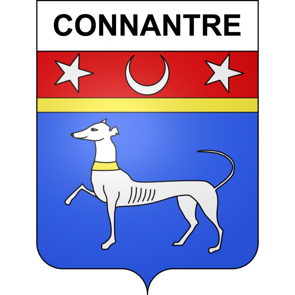 Pegatinas escudo de armas de Connantre adhesivo de la etiqueta engomada