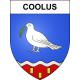 Coolus 51 ville sticker blason écusson autocollant adhésif