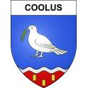 Coolus 51 ville sticker blason écusson autocollant adhésif