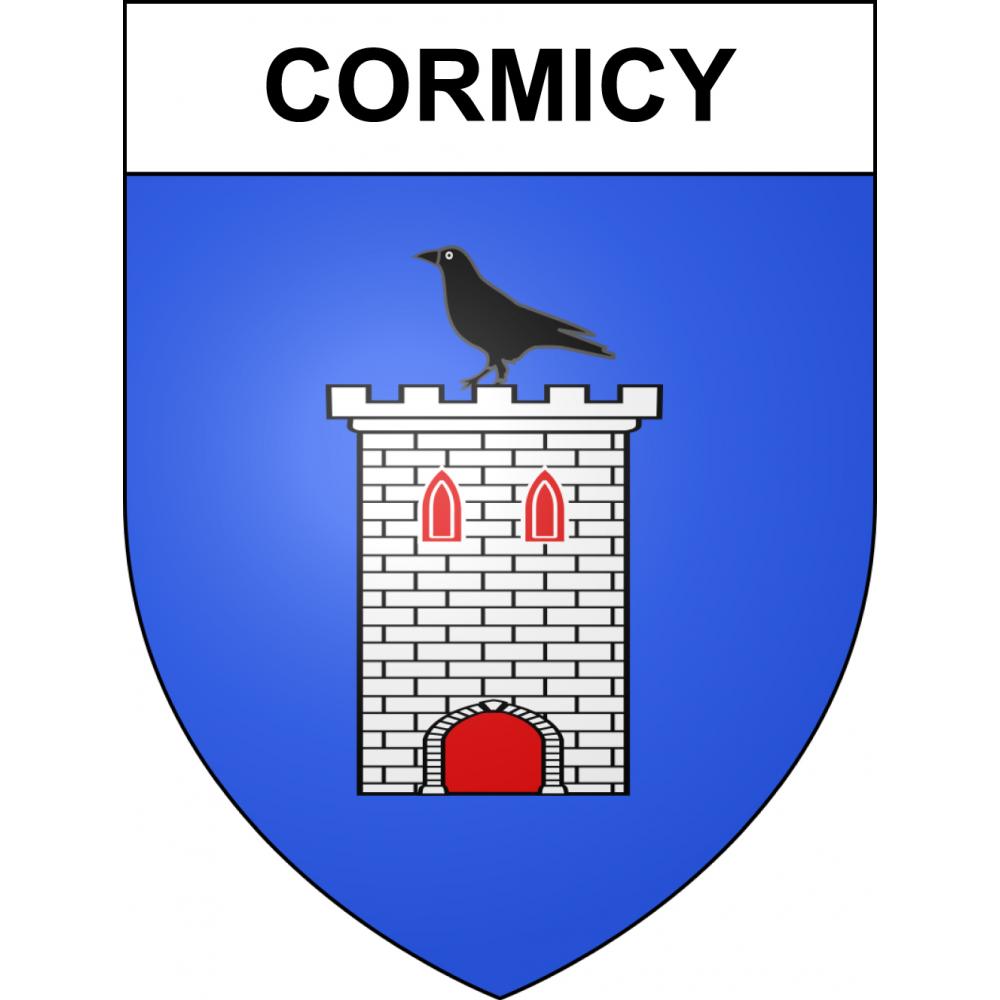 Cormicy 51 ville sticker blason écusson autocollant adhésif