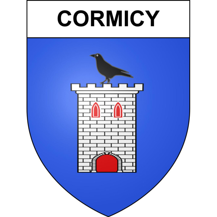 Cormicy 51 ville sticker blason écusson autocollant adhésif