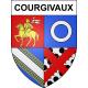 Stickers coat of arms Courgivaux adhesive sticker
