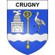 Crugny 51 ville sticker blason écusson autocollant adhésif