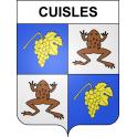 Pegatinas escudo de armas de Cuisles adhesivo de la etiqueta engomada