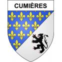 Cumières 51 ville sticker blason écusson autocollant adhésif