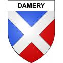 Damery 51 ville sticker blason écusson autocollant adhésif
