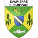 Pegatinas escudo de armas de Dampierre-sur-Moivre adhesivo de la etiqueta engomada