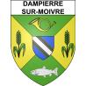 Dampierre-sur-Moivre 51 ville sticker blason écusson autocollant adhésif