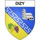 Dizy 51 ville sticker blason écusson autocollant adhésif