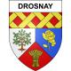 Stickers coat of arms Drosnay adhesive sticker