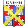 Écriennes 51 ville sticker blason écusson autocollant adhésif