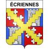 Stickers coat of arms Écriennes adhesive sticker