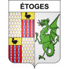 Étoges Sticker wappen, gelsenkirchen, augsburg, klebender aufkleber