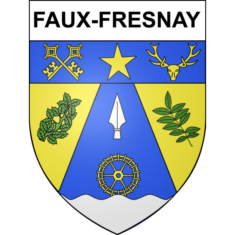 Faux-Fresnay 51 ville sticker blason écusson autocollant adhésif