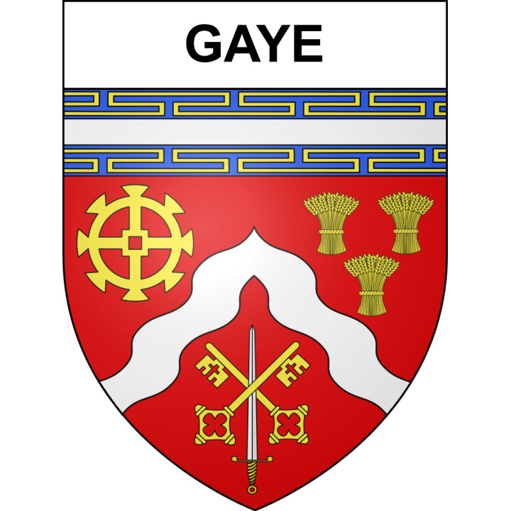 Pegatinas escudo de armas de Gaye adhesivo de la etiqueta engomada