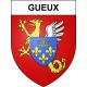 Pegatinas escudo de armas de Gueux adhesivo de la etiqueta engomada