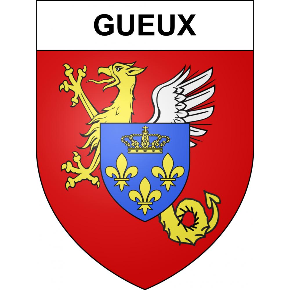 Gueux 51 ville sticker blason écusson autocollant adhésif