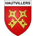Pegatinas escudo de armas de Hautvillers adhesivo de la etiqueta engomada