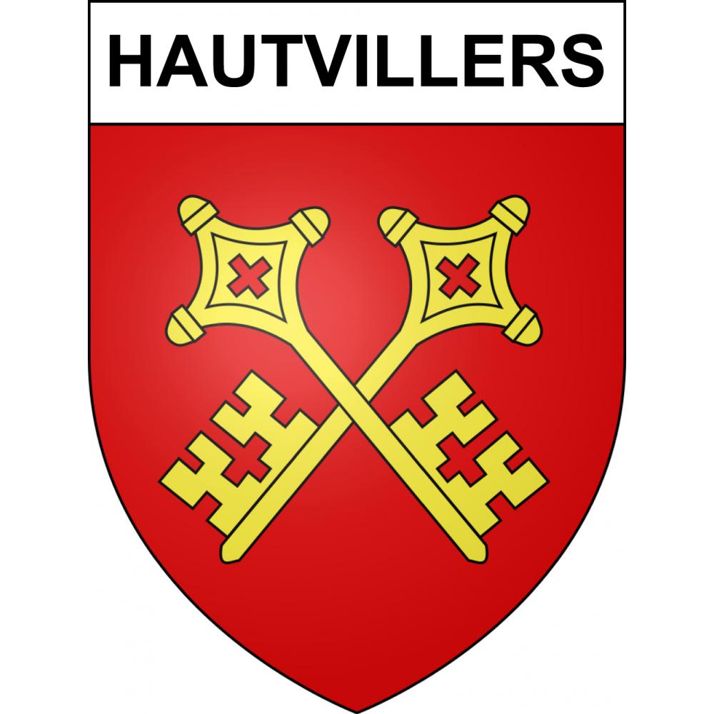 Hautvillers 51 ville sticker blason écusson autocollant adhésif