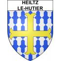 Heiltz-le-Hutier 51 ville sticker blason écusson autocollant adhésif