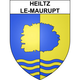 Heiltz-le-Maurupt Sticker wappen, gelsenkirchen, augsburg, klebender aufkleber