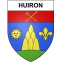 Huiron 51 ville sticker blason écusson autocollant adhésif