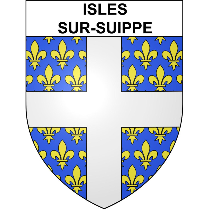 Stickers coat of arms Isles-sur-Suippe adhesive sticker