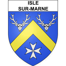 Stickers coat of arms Isle-sur-Marne adhesive sticker