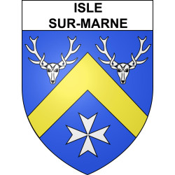 Adesivi stemma Isle-sur-Marne adesivo