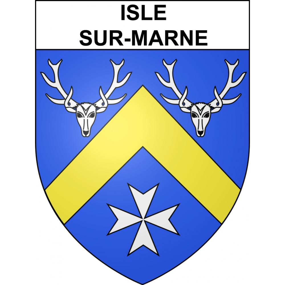 Adesivi stemma Isle-sur-Marne adesivo