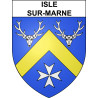 Adesivi stemma Isle-sur-Marne adesivo