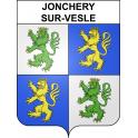 Jonchery-sur-Vesle 51 ville sticker blason écusson autocollant adhésif