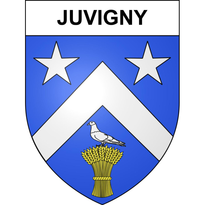 Juvigny 51 ville sticker blason écusson autocollant adhésif