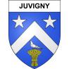 Juvigny 51 ville sticker blason écusson autocollant adhésif