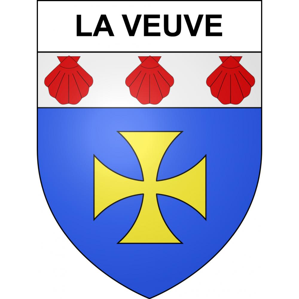 Stickers coat of arms La Veuve adhesive sticker