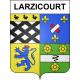 Larzicourt 51 ville sticker blason écusson autocollant adhésif