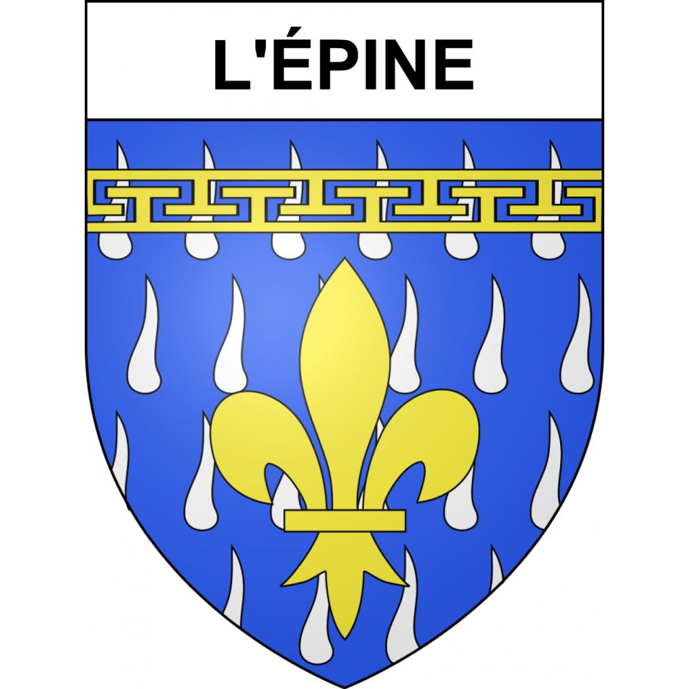 L'Épine 51 ville sticker blason écusson autocollant adhésif