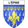 Pegatinas escudo de armas de L'Épine adhesivo de la etiqueta engomada