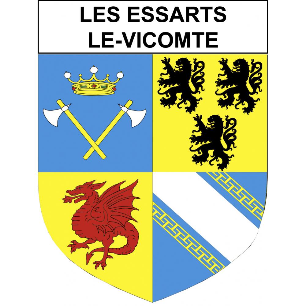 Stickers coat of arms Les Essarts-le-Vicomte adhesive sticker