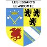 Les Essarts-le-Vicomte Sticker wappen, gelsenkirchen, augsburg, klebender aufkleber