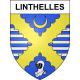 Linthelles 51 ville sticker blason écusson autocollant adhésif