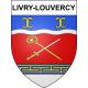 Pegatinas escudo de armas de Livry-Louvercy adhesivo de la etiqueta engomada