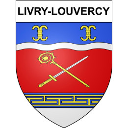 Livry-Louvercy Sticker wappen, gelsenkirchen, augsburg, klebender aufkleber