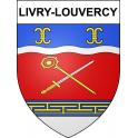 Livry-Louvercy 51 ville sticker blason écusson autocollant adhésif