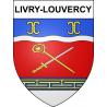 Stickers coat of arms Livry-Louvercy adhesive sticker