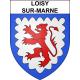 Pegatinas escudo de armas de Loisy-sur-Marne adhesivo de la etiqueta engomada