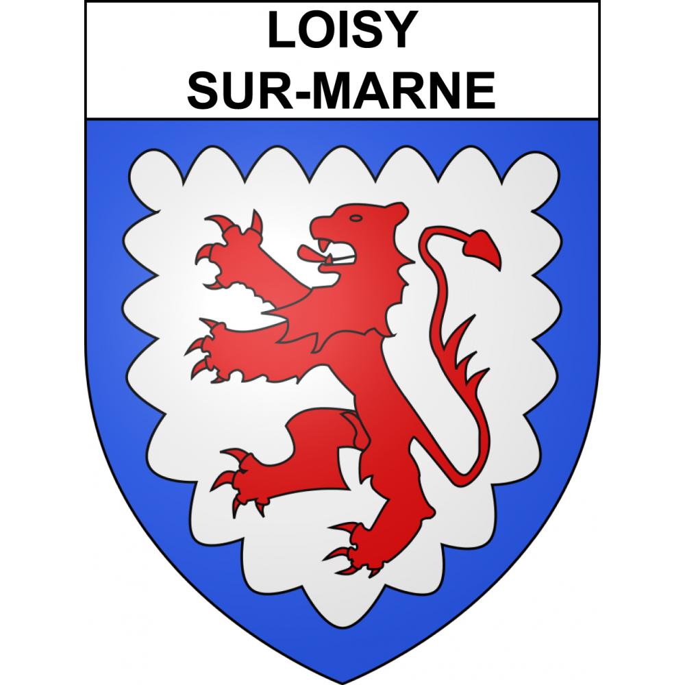 Pegatinas escudo de armas de Loisy-sur-Marne adhesivo de la etiqueta engomada