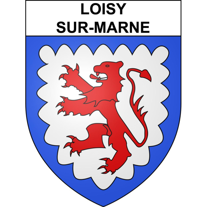 Pegatinas escudo de armas de Loisy-sur-Marne adhesivo de la etiqueta engomada